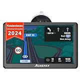 Navigationsgerät für Auto, Aonerex 7 Zoll GPS Navi für Auto PKW LKW mit Europa UK 52 Karten Lebenslang Kostenloses Kartenupdate 16GB Navigation mit POI Sprachführung Blitzerwarnung Fahrspurassistent