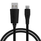 CELLONIC® USB Kabel 1m für Blaupunkt Travelpilot 53, 55, 65 / BikePilot 2 / BikePilot 2 Plus GPS Navigator Ladekabel Micro USB auf USB A 2.0 Datenkabel 1A schwarz PVC