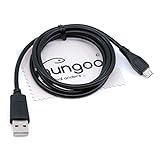 USB Datenkabel kompatibel mit Garmin nüvi 2798 LMT-D Plus, nüvi 2799 LMT-D, nüvi 3590 LMT, nüviCam LMT-D, Overlander Navigationsgerät Micro-USB 1m Daten Kabel OTB mit mungoo Displayputztuch