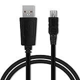 CELLONIC® USB Kabel 1m für TAHUNA Teasi One4, One3, One 2, One Classic, Core, Pro Pulse GPS Navigator Ladekabel Mini USB auf USB A 2.0 Datenkabel 1A schwarz PVC