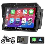 2024 Carpuride W502B Motorcycle Carplay Screen for BMW R1200GS R1250GS S1000XR Motorcycle, 5 inch Waterproof Touchscreen, Portable Carplay/Android Auto GPS Navigation for Motorbike, Dual Bluetooth