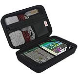 BOVKE Navi Hülle Tasche für 8 Zoll Garmin DriveSmart 86 / Camper 890 / dēzl LGV810 / dēzl LGV 800 Navigationsgerät, Mesh Tasche für Auto Power Kabel Zubehör, schwarz